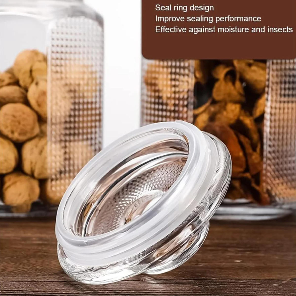 AM5679 CELLO Bloom Storage Glass Jar (3 Ltr) for Cookie Jar, with Air Tight for Kitchen Dried Masala (Pack 1) - Image 3