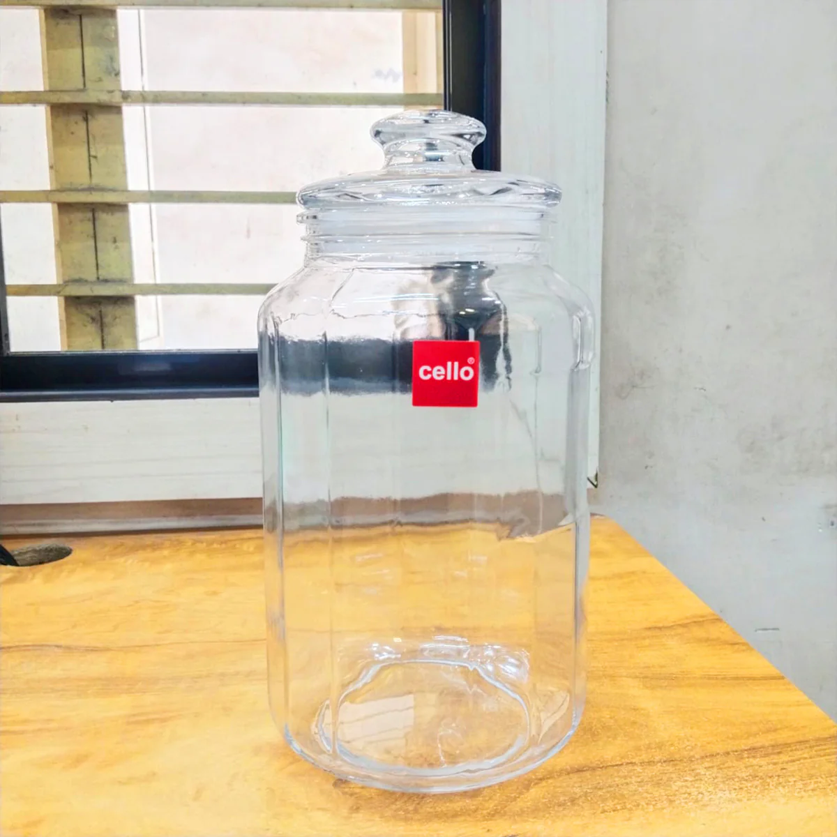 AM5679 CELLO Bloom Storage Glass Jar (3 Ltr) for Cookie Jar, with Air Tight for Kitchen Dried Masala (Pack 1) - Image 8