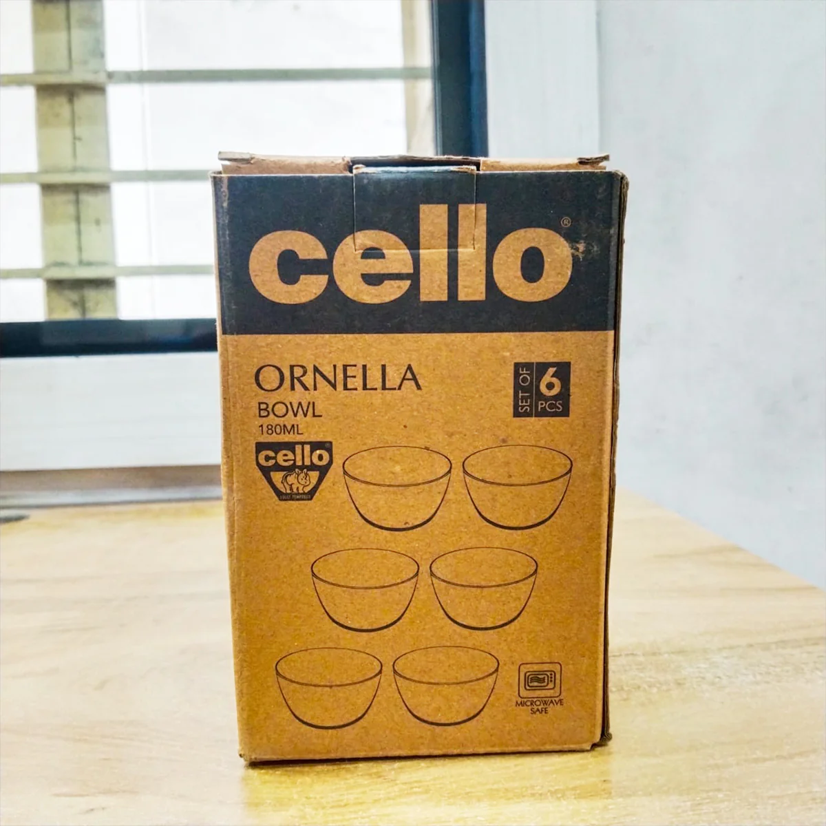 AM5680 CELLO Ornella Glass Bowl - 180Ml (Set of 6 Pcs) - Image 7