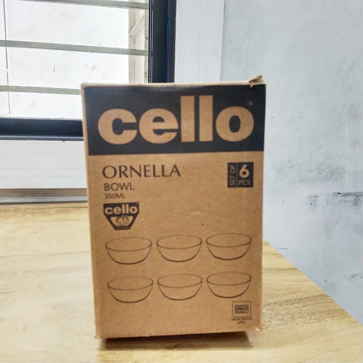 AM5681 CELLO Ornella Glass Bowl - 350Ml (Set of 6 Pcs) - Image 7