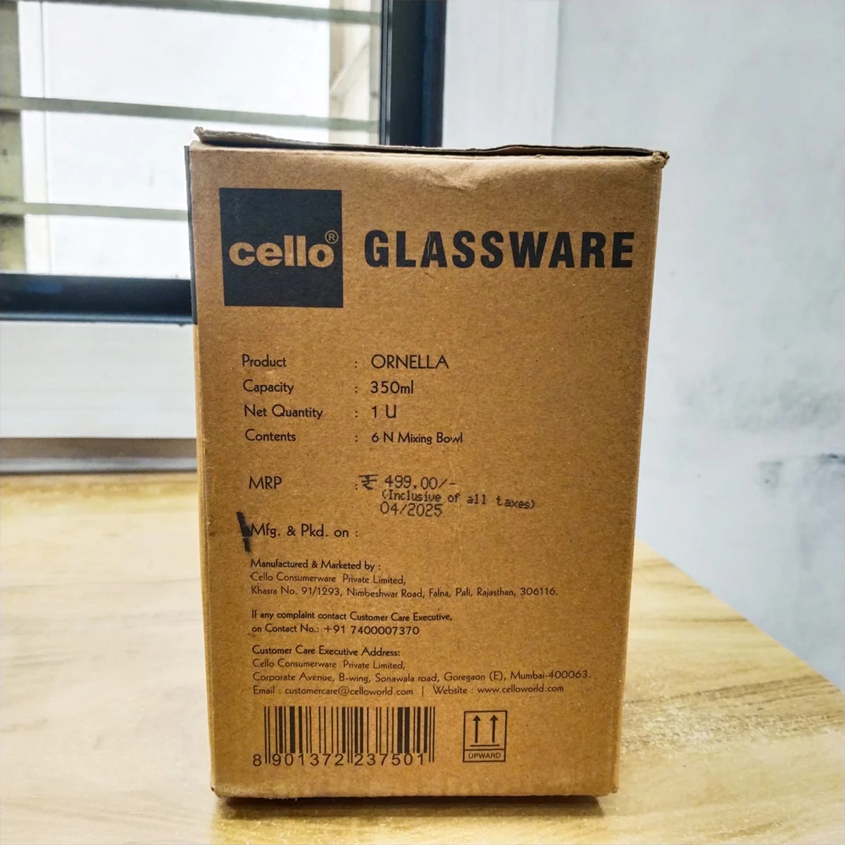 AM5681 CELLO Ornella Glass Bowl - 350Ml (Set of 6 Pcs) - Image 8