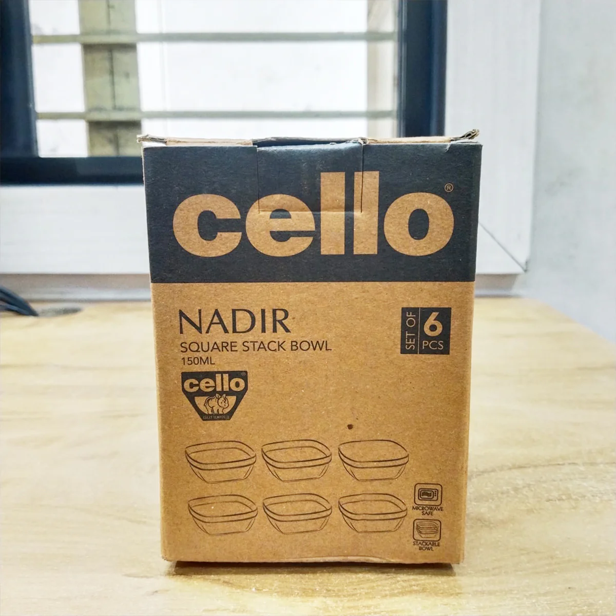 AM5682 Cello Nadir Square Stack Bowl- 150Ml (Set of 6 Pcs) - Image 6