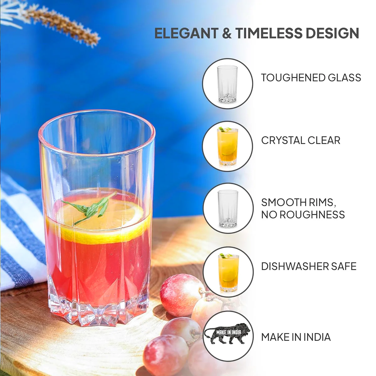 AM5689 Cello Estonia Glass 310ml - 6pcs set - Image 3