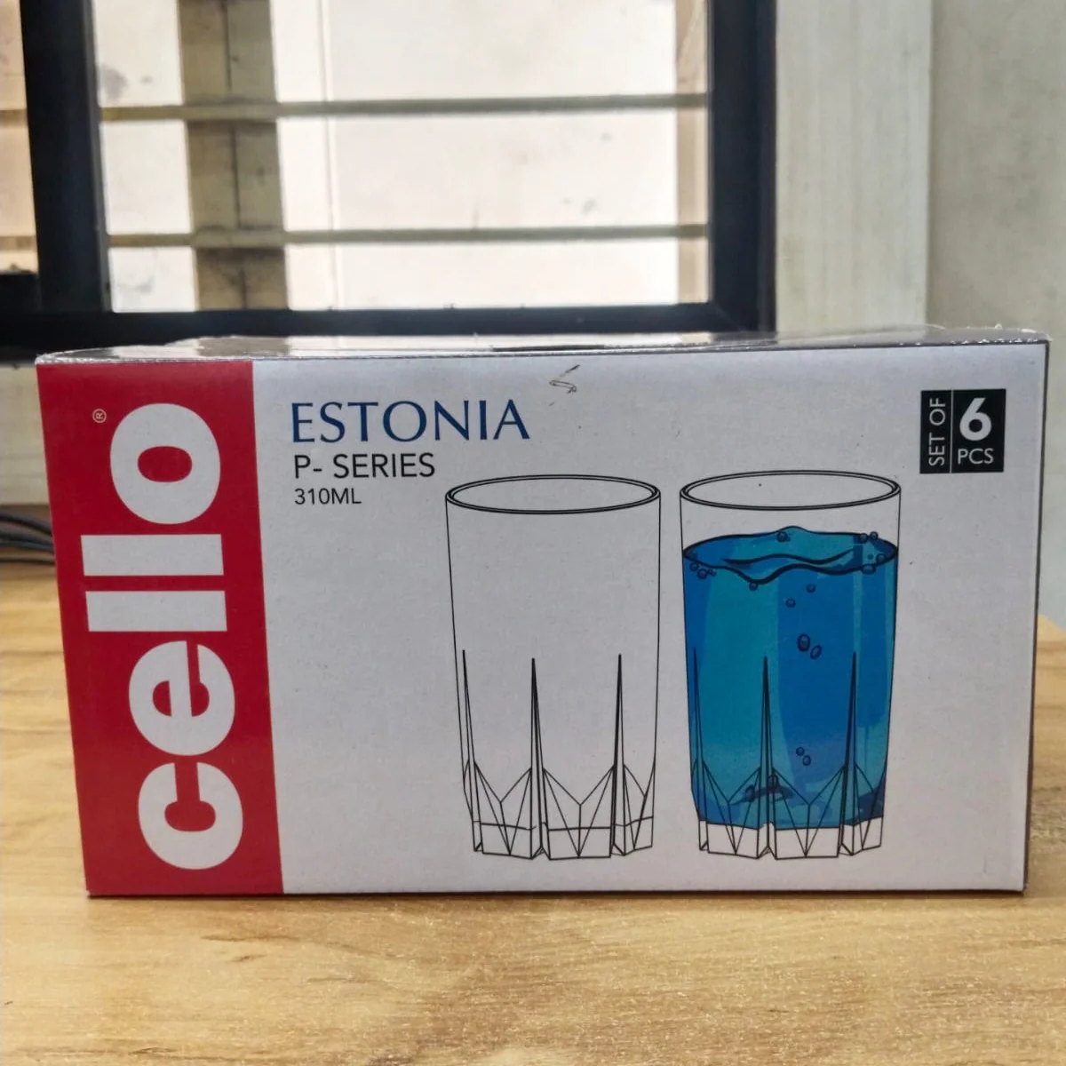 AM5689 Cello Estonia Glass 310ml - 6pcs set - Image 5