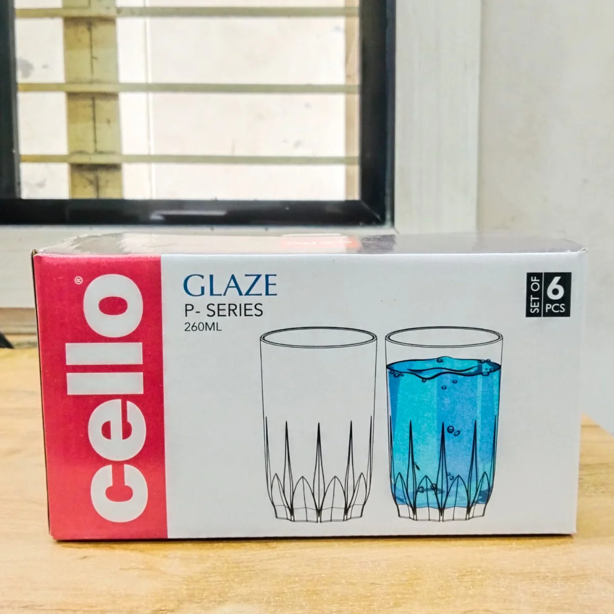 AM5692 Cello Glaze juice tumbler 260ml - 6pcs set - Image 4