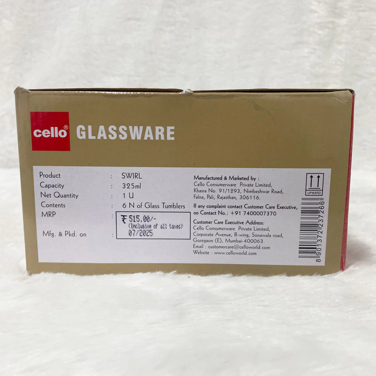 AM5694	Cello Classix, Swirl & Brilliant Design 325ml Tumbler - 6pcs set - Image 12