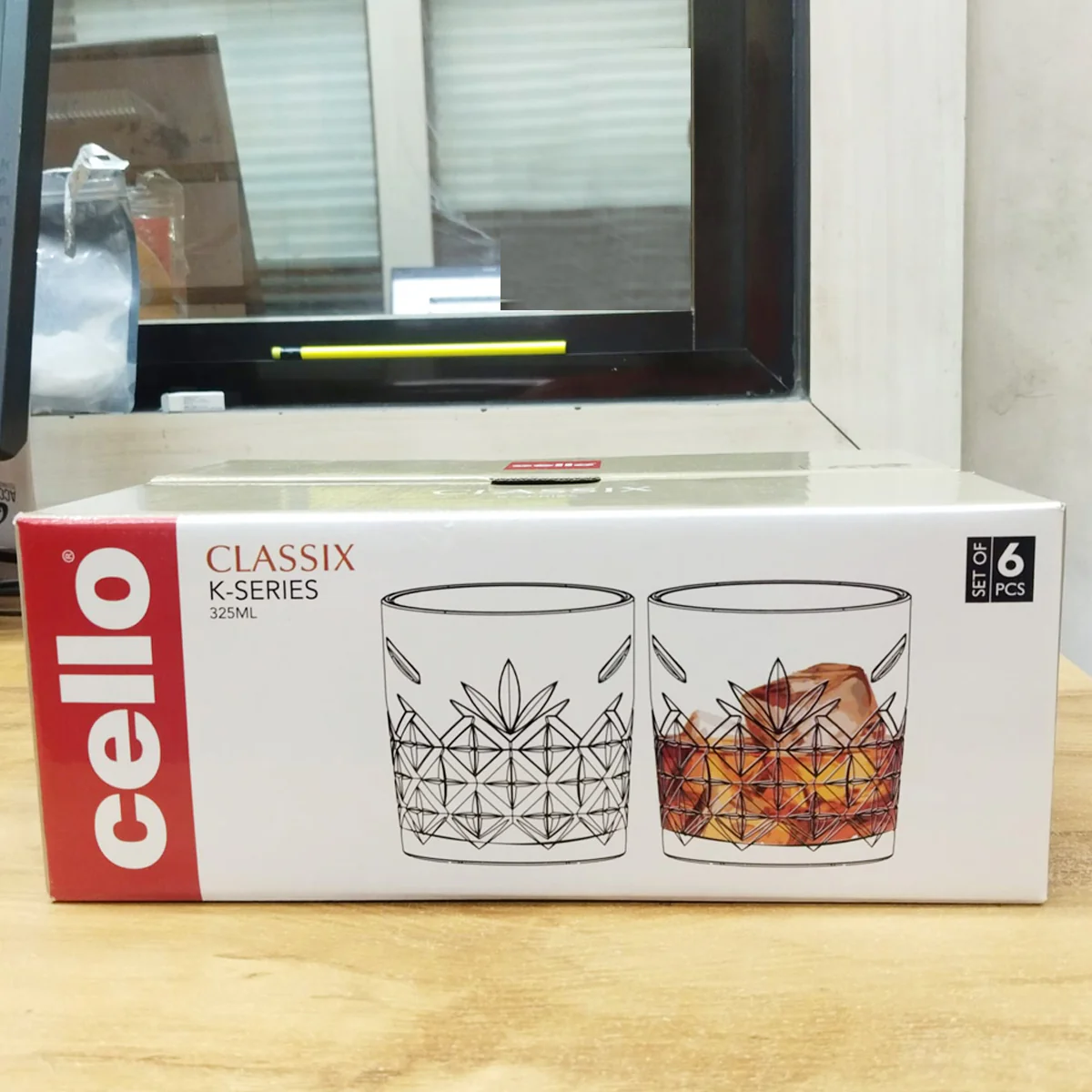 AM5694	Cello Classix, Swirl & Brilliant Design 325ml Tumbler - 6pcs set - Image 9
