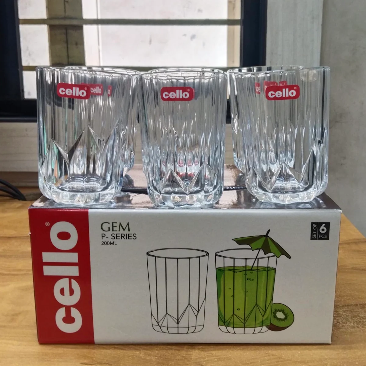 AM5695	cello gem juice tumbler 200ml - 6pcs set - Image 5