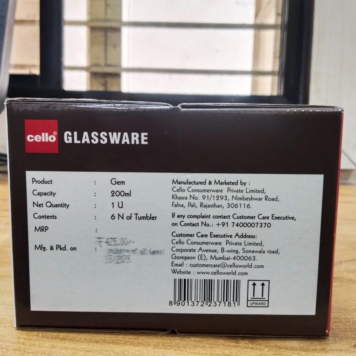 AM5695	cello gem juice tumbler 200ml - 6pcs set - Image 6