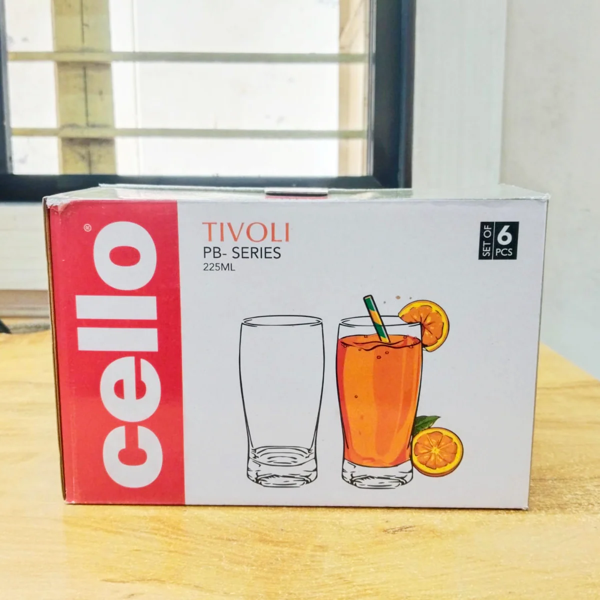 AM5697 Cello Tivoli Glass 225ml - 6 pcs set - Image 2