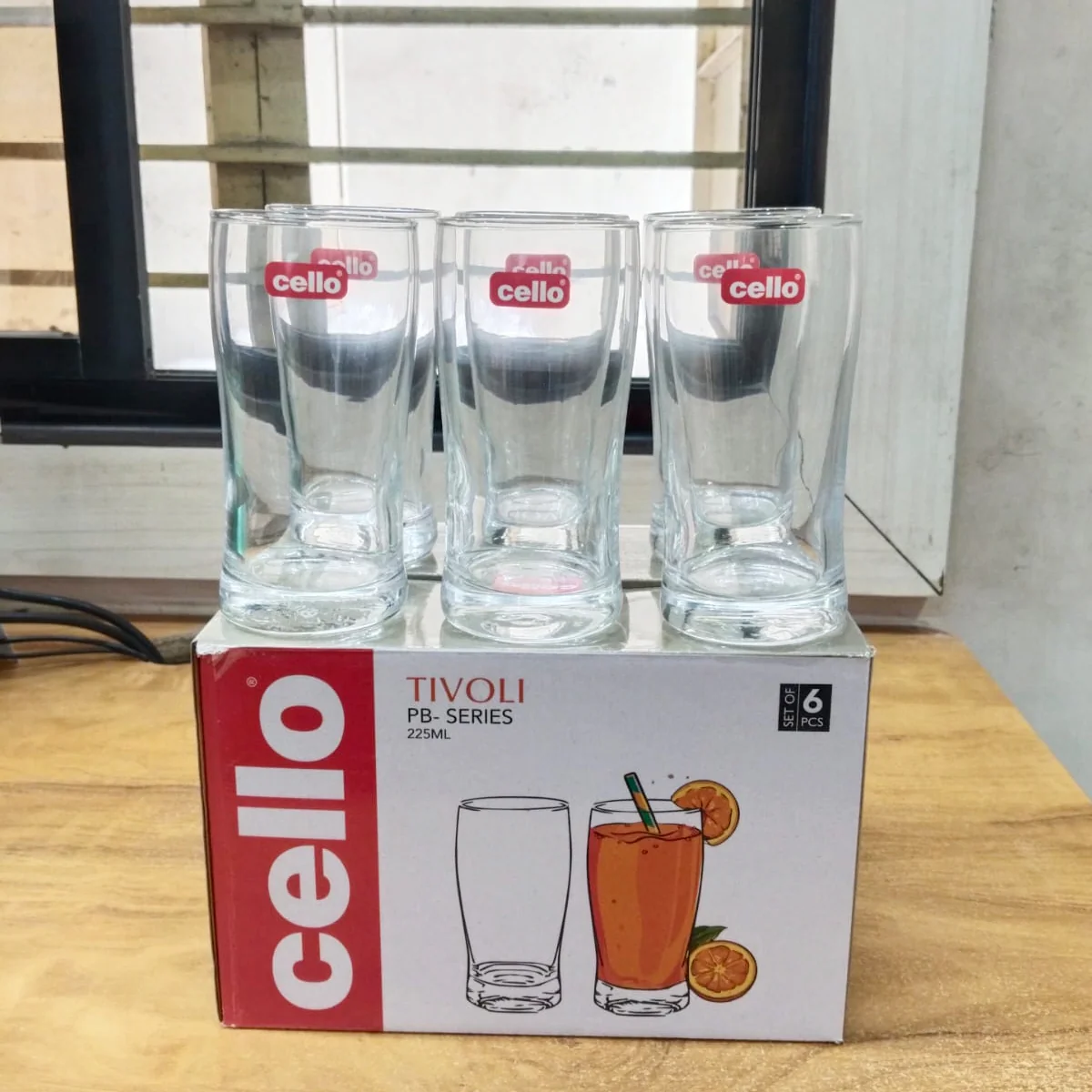 AM5697 Cello Tivoli Glass 225ml - 6 pcs set - Image 4