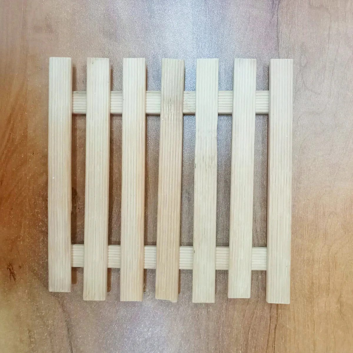 AM5727 Multi-Design Wooden Heat Insulation Place Mat Non-Slip Anti-Scalding Table Pad - (Pack of 1pc) - Image 10