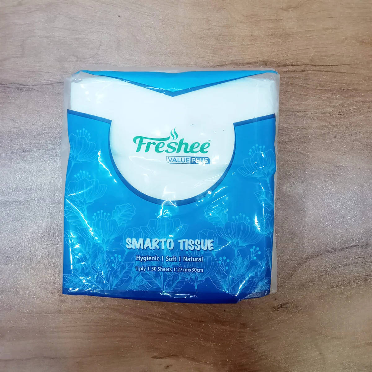 AM5730 Freshee Facial Tissues 50 sheets 1 Ply SMARTO Tissue Napkins 27cm X 30cm - Pack of 1 - Image 3