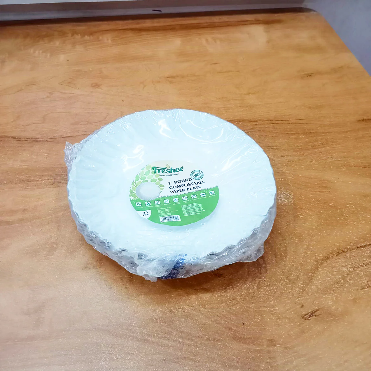 AM5731 Freshee Paper Plates 25pcs, 7inch Round Disposable Small Paper Plates for Serving Party Snacks, Food, Cakes - Image 5