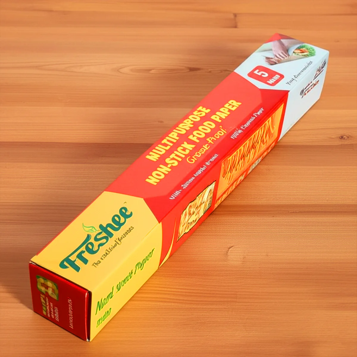 AM5741 Freshee Food Wrapping Paper & Cooking 5 Meter Greaseproof Paper Roll (Pack of 1) - Image 2