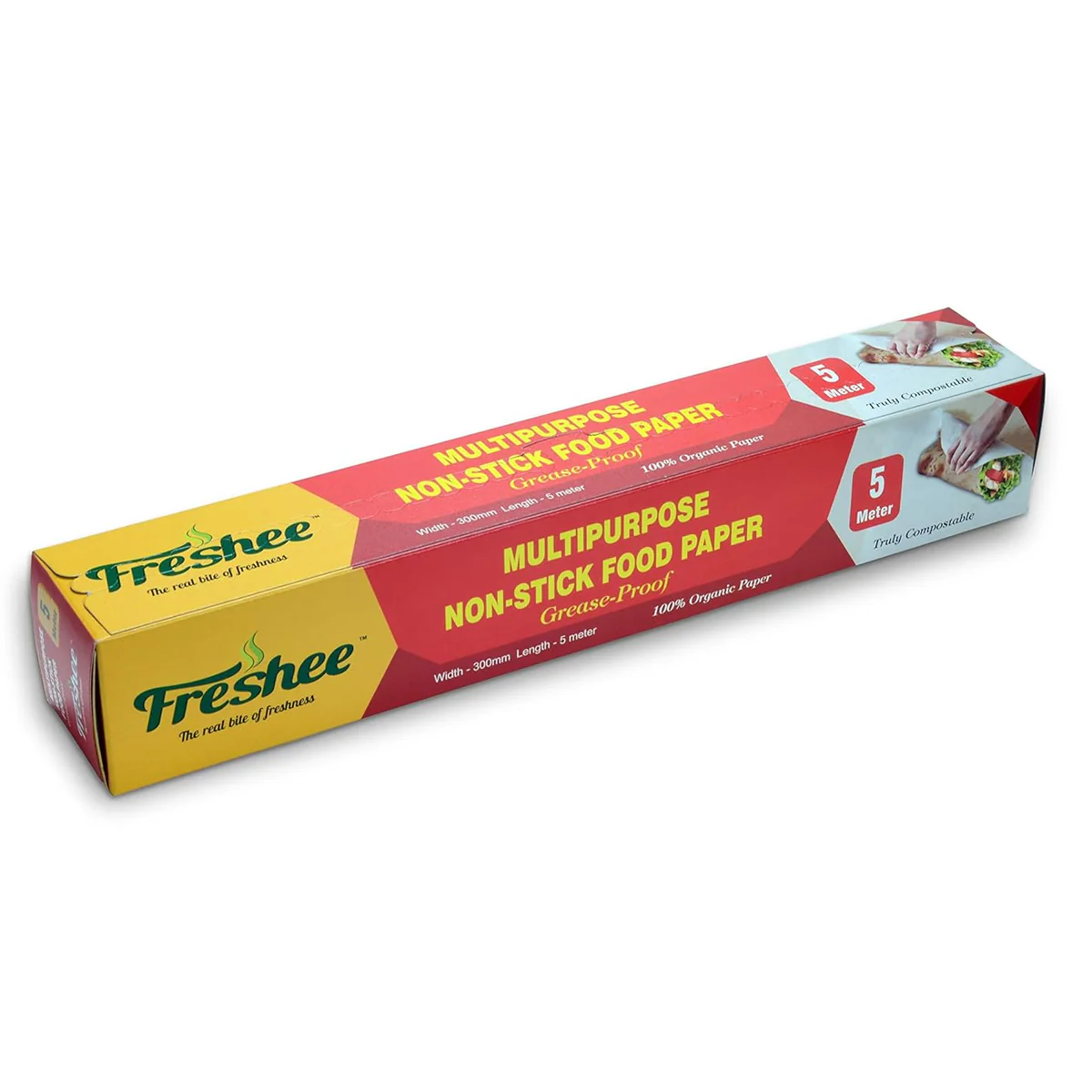 AM5741 Freshee Food Wrapping Paper & Cooking 5 Meter Greaseproof Paper Roll (Pack of 1) - Image 5