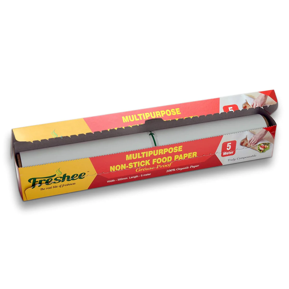 AM5741 Freshee Food Wrapping Paper & Cooking 5 Meter Greaseproof Paper Roll (Pack of 1) - Image 6