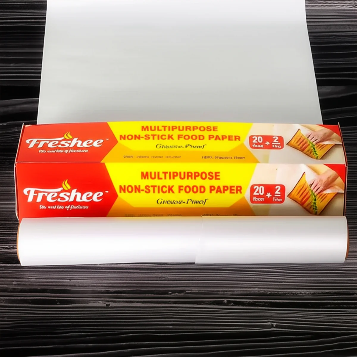 AM5742 Freshee Food Wrapping Paper & Cooking 22 Meter Greaseproof Paper Roll (Pack of 1)