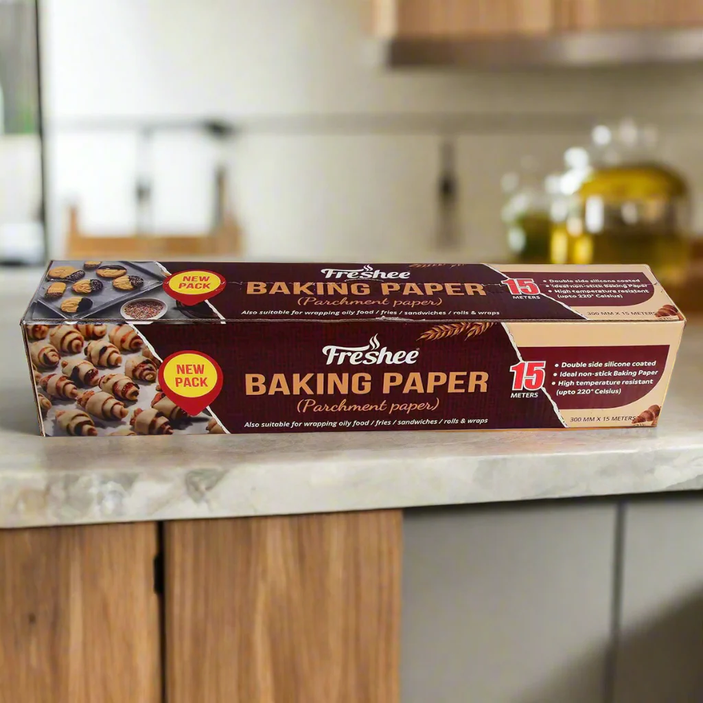 AM5743 Freshee Baking Paper Food Wraping 15 Meter Parchment Roll (Pack of 1)