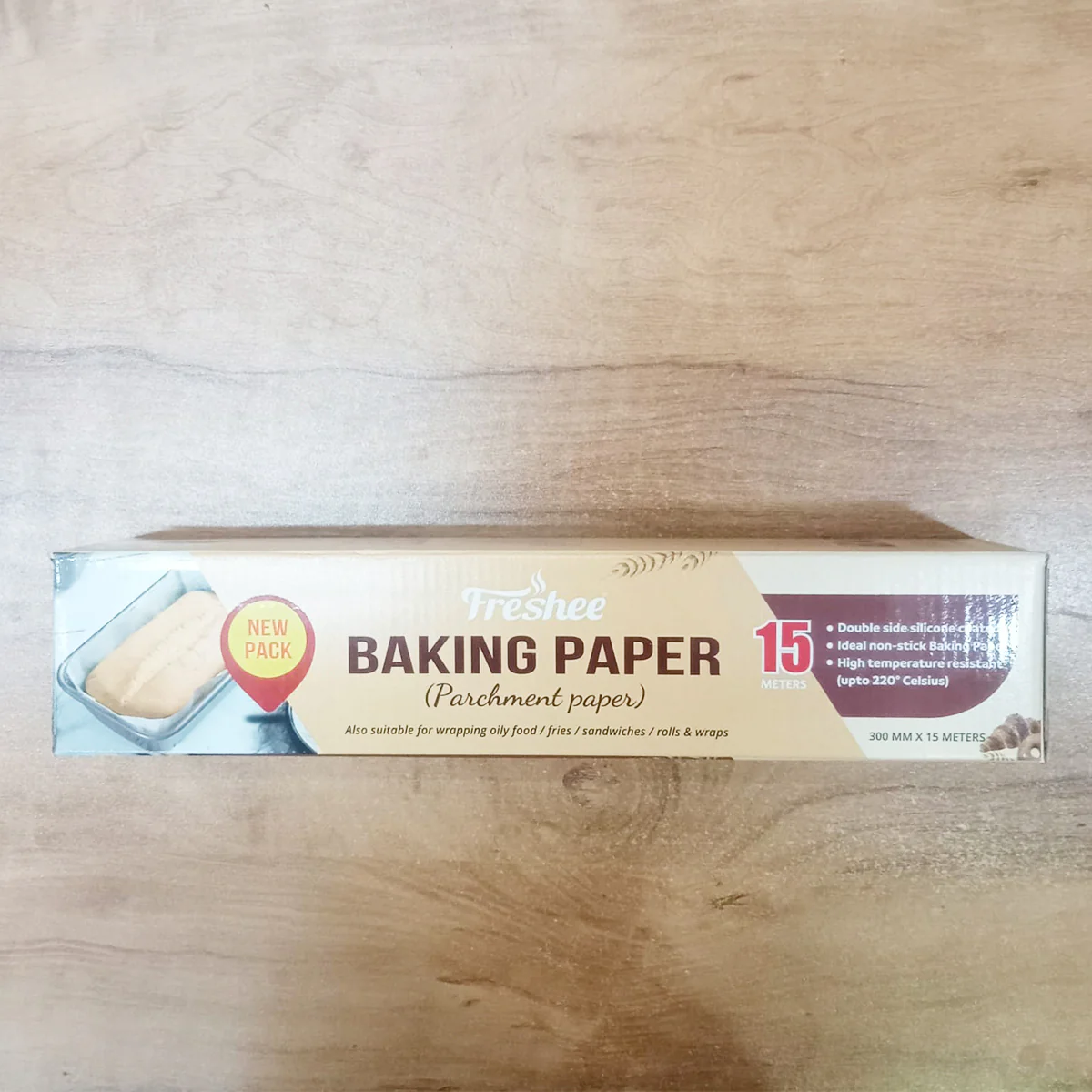 AM5743 Freshee Baking Paper Food Wraping 15 Meter Parchment Roll (Pack of 1) - Image 6