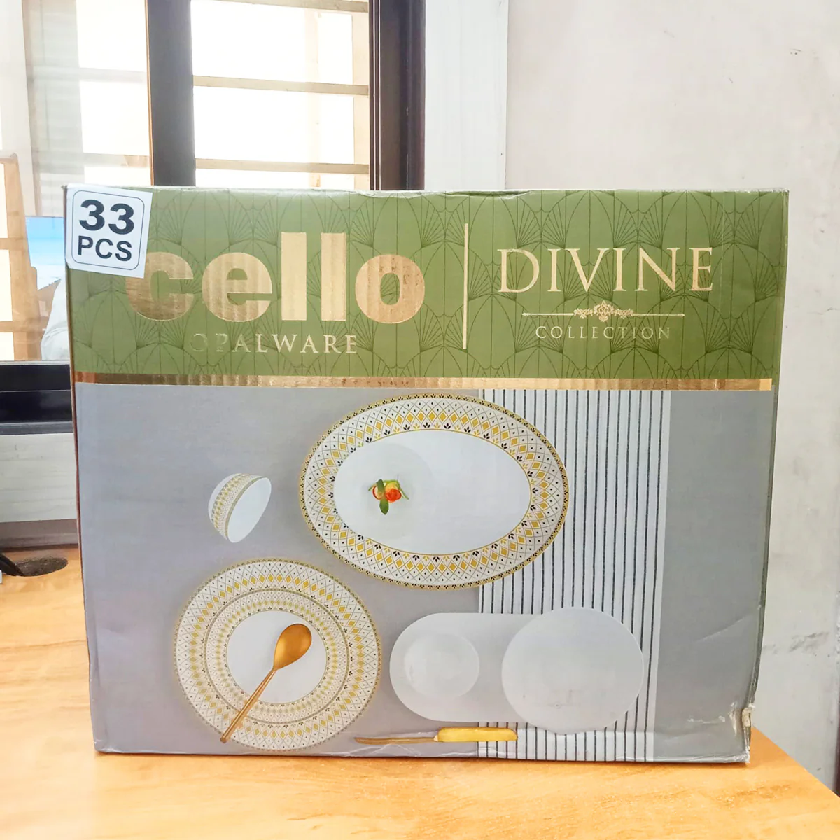 AM5753 Cello Opalware Divine Infinity Dinner Set, 33 Units | Microwave & Dishwasher Safe | Light-Weight & Thermal Resistant | Crockery Set for Dining & Gifting - Image 9
