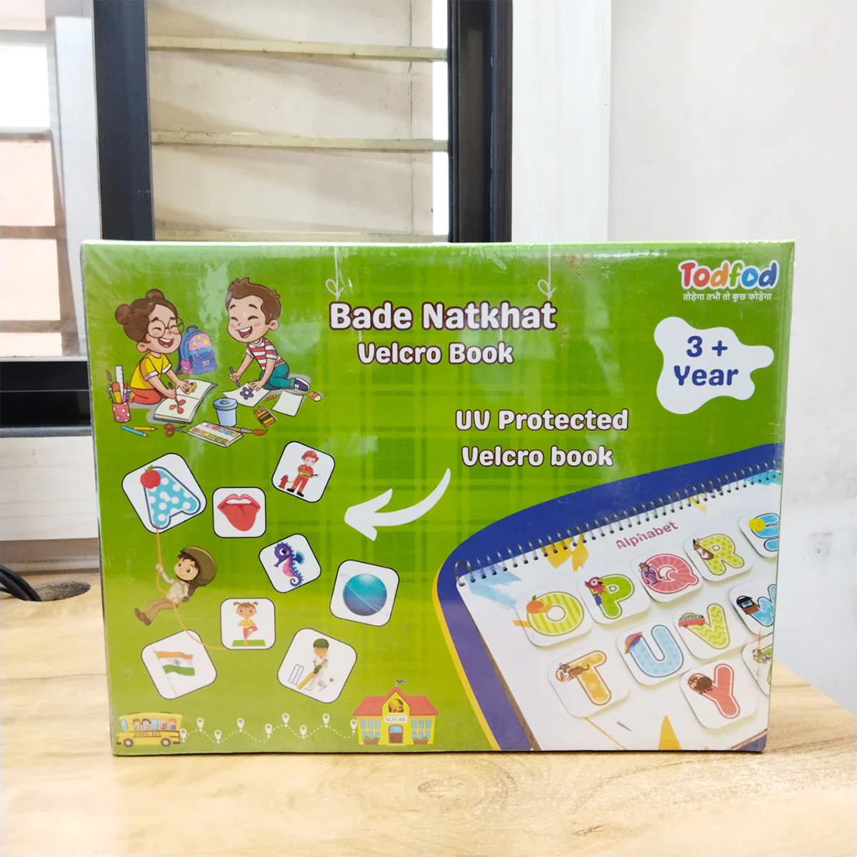AM5787 Bade Natkhat All in One Early Learning Board Book (13 Category) - For Kids Velcro Book - Image 10