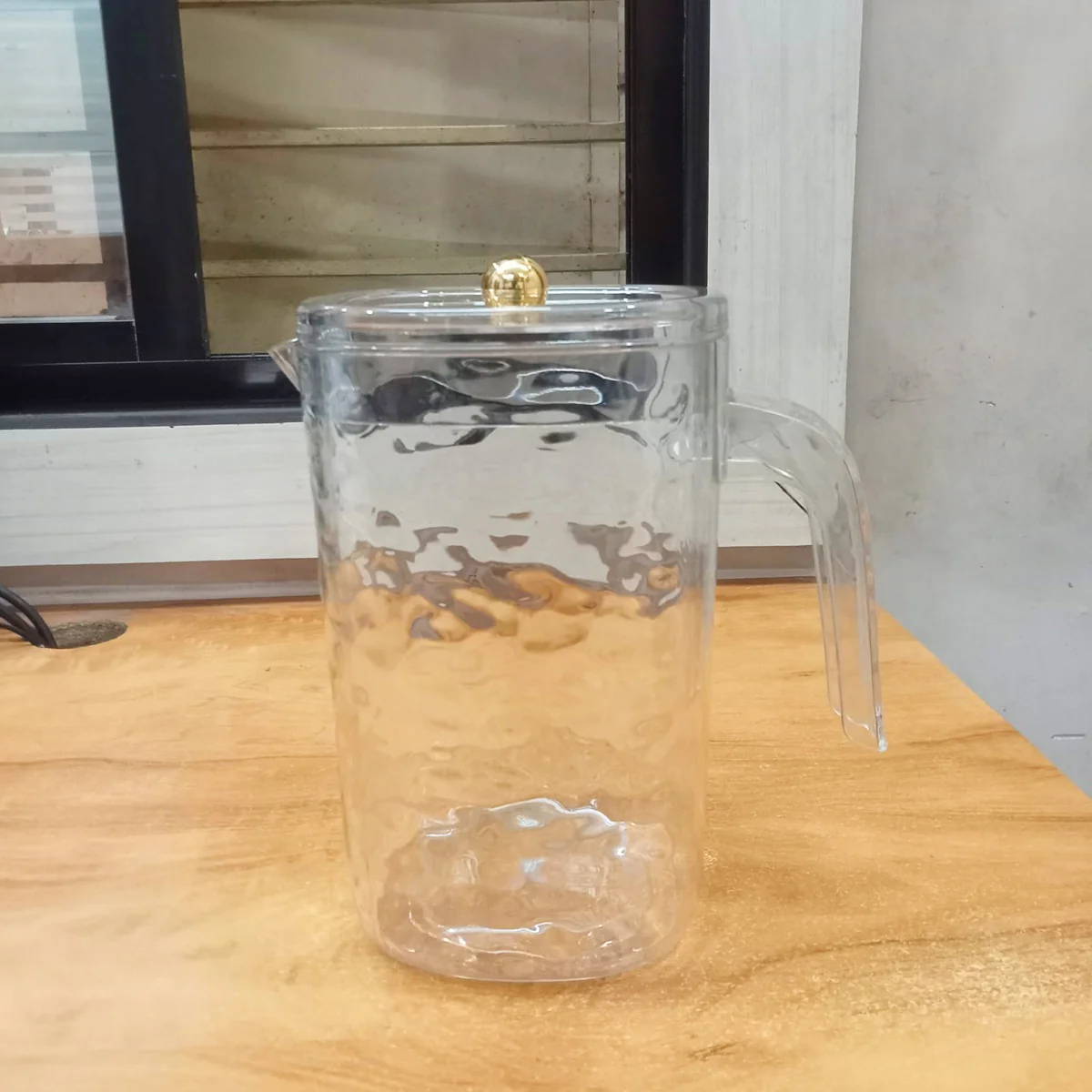 AM5789 Transparent Square Jug - Unbreakable Stylish Drinking Beverage, Soft Drinks & Water Jug with Plastic Lid - Image 6