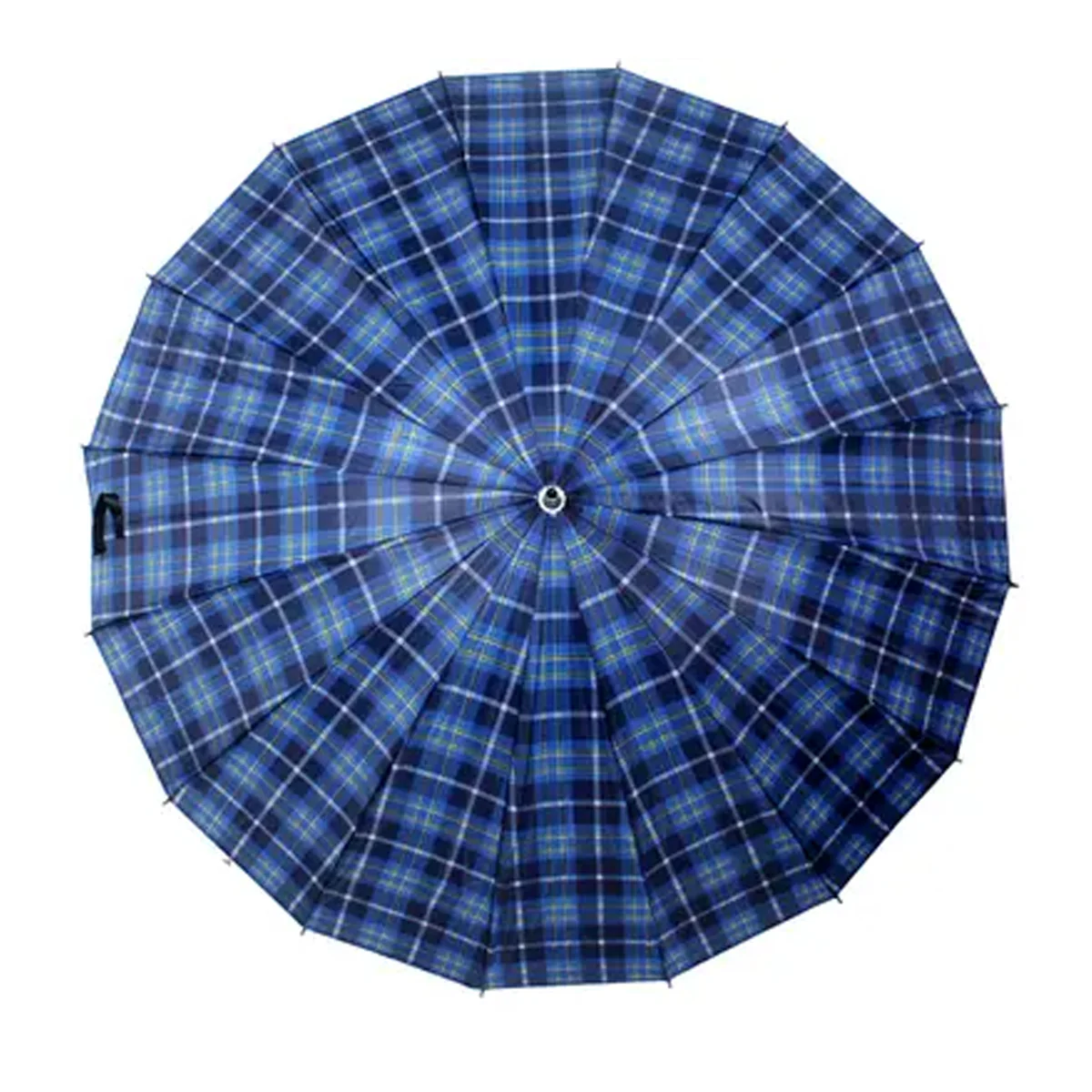 AM5791 Single Fold Manual Open Waterproof Checks Umbrella (Multicolour) - Image 2