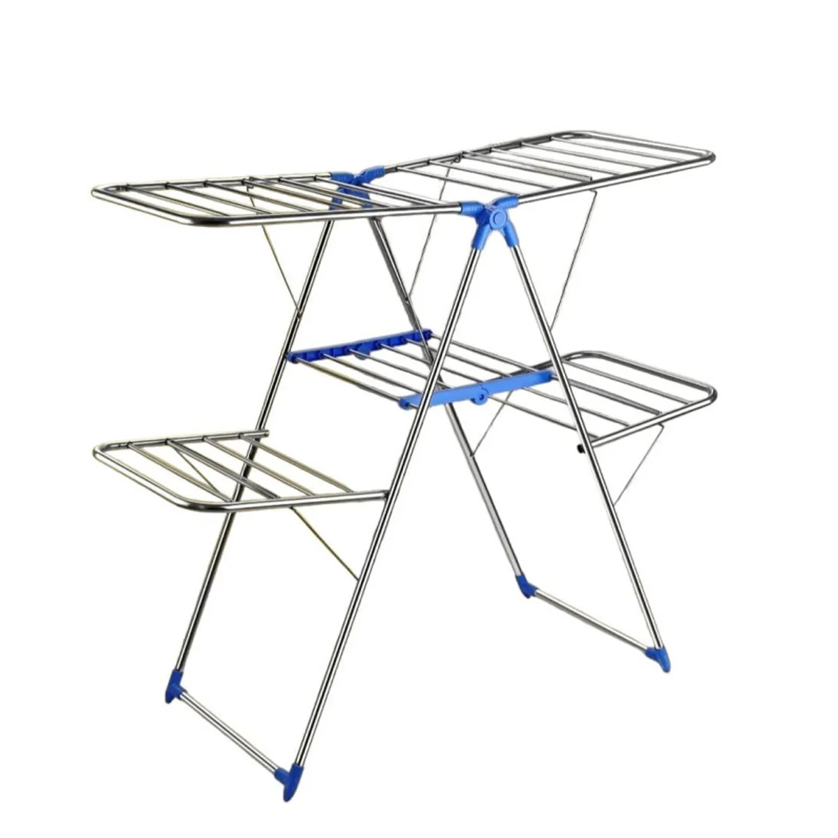 AM5796 SHREEJI Butterfly Stainless Steel 4 Layer Cloth Drying Stand - Image 2