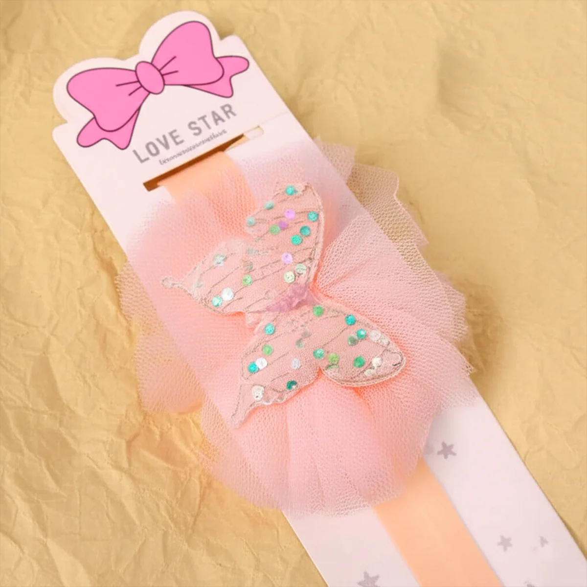 AM5874 Sequin Butterfly Headband for Girls - Multicolor - Image 2