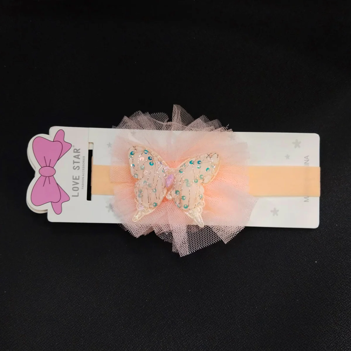 AM5874 Sequin Butterfly Headband for Girls - Multicolor - Image 3