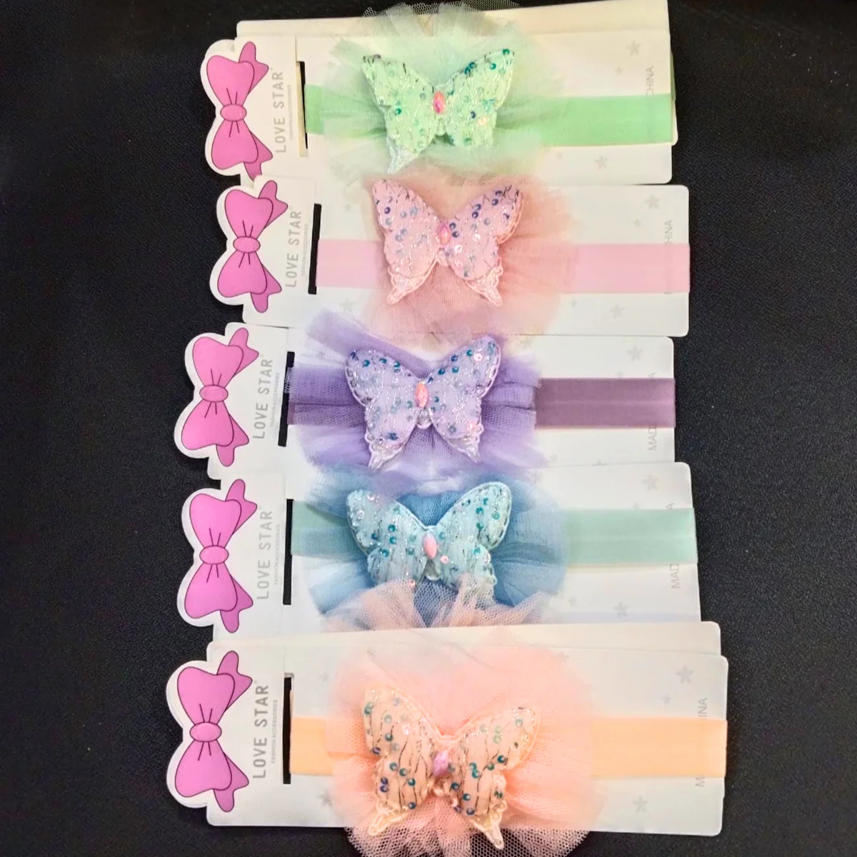AM5874 Sequin Butterfly Headband for Girls - Multicolor - Image 5