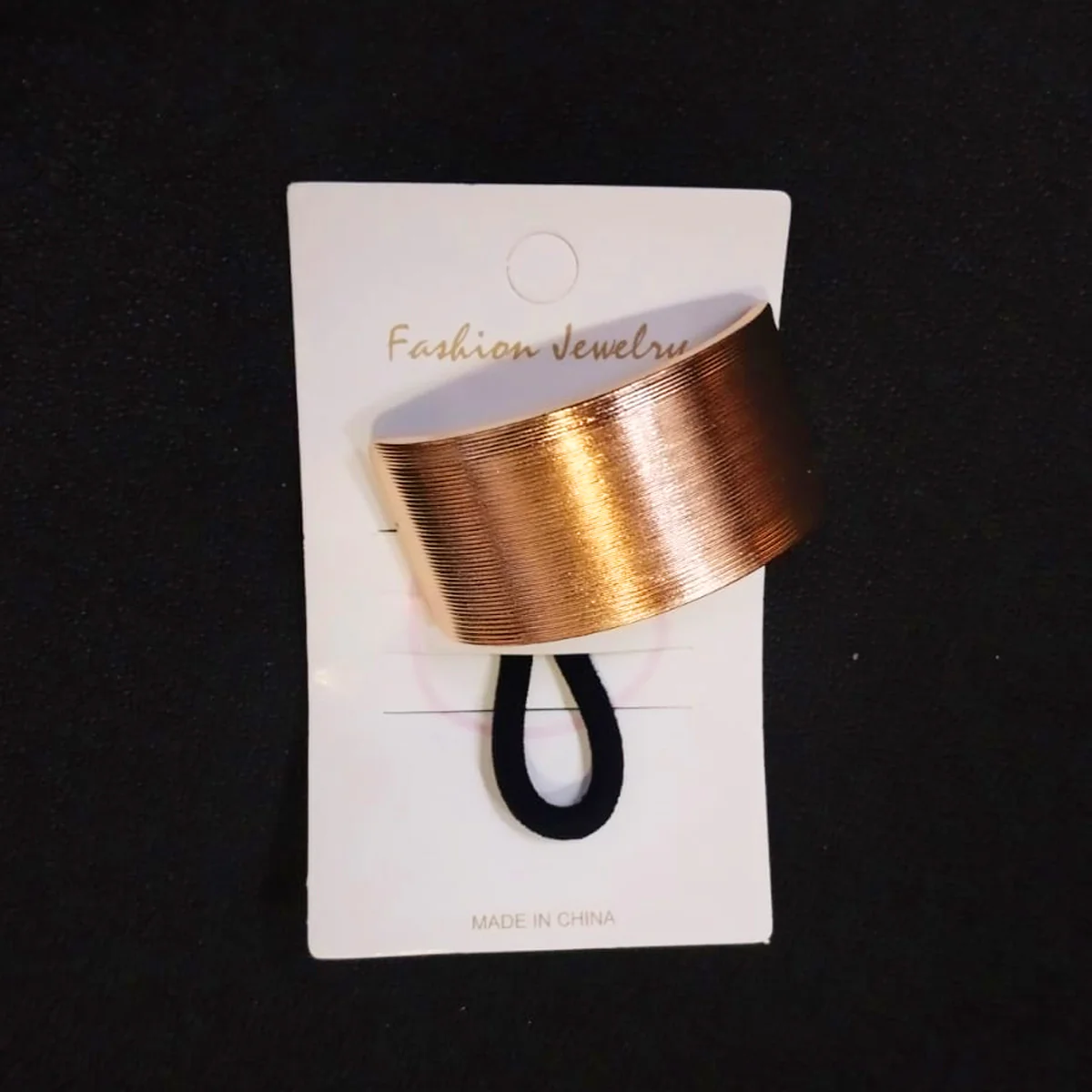 AM5875 Multidesign Women Luxe Golden Metallic Ponytail Holder Hairband - 1 Pcs - Image 7