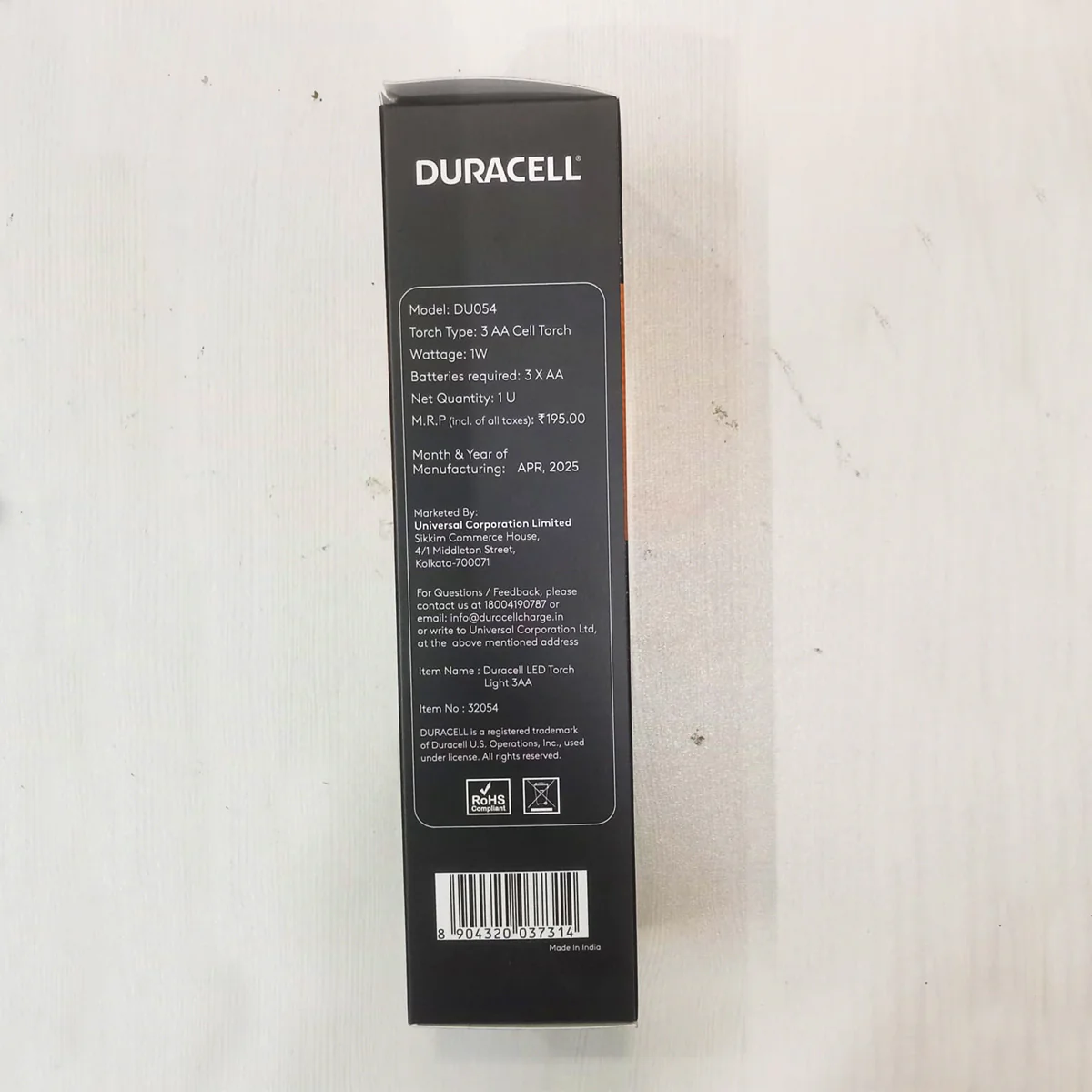AM5889 Duracell LED Torch Light with 3AA Batteries Free - Image 7