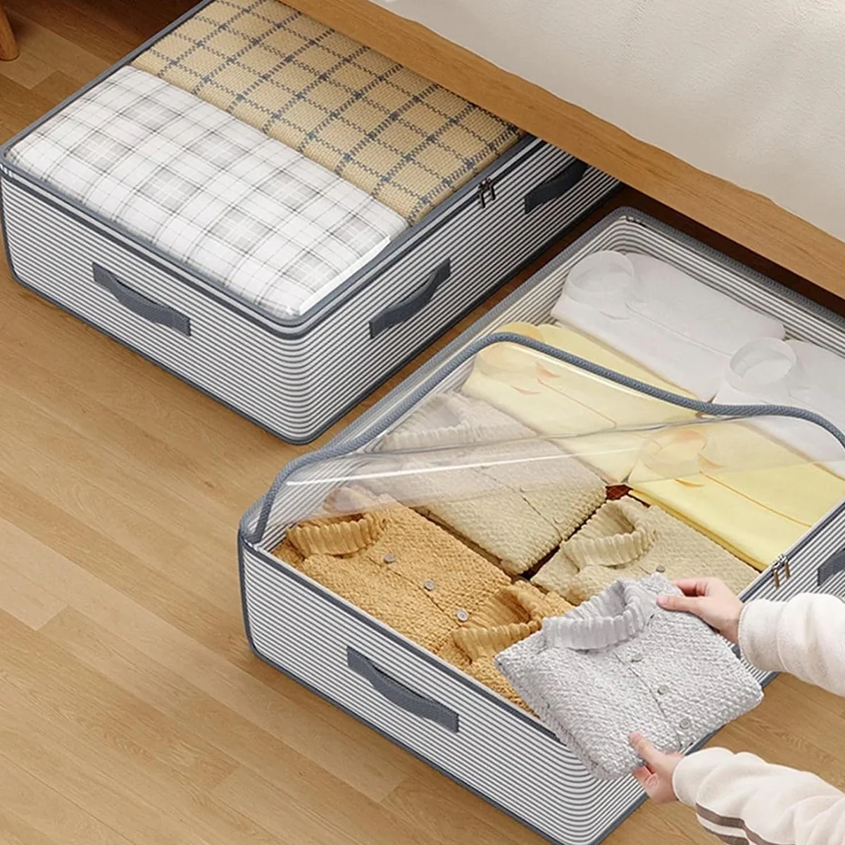 AM5891 Clothes Foldable Underbed Storage Bag Organizer - Image 2