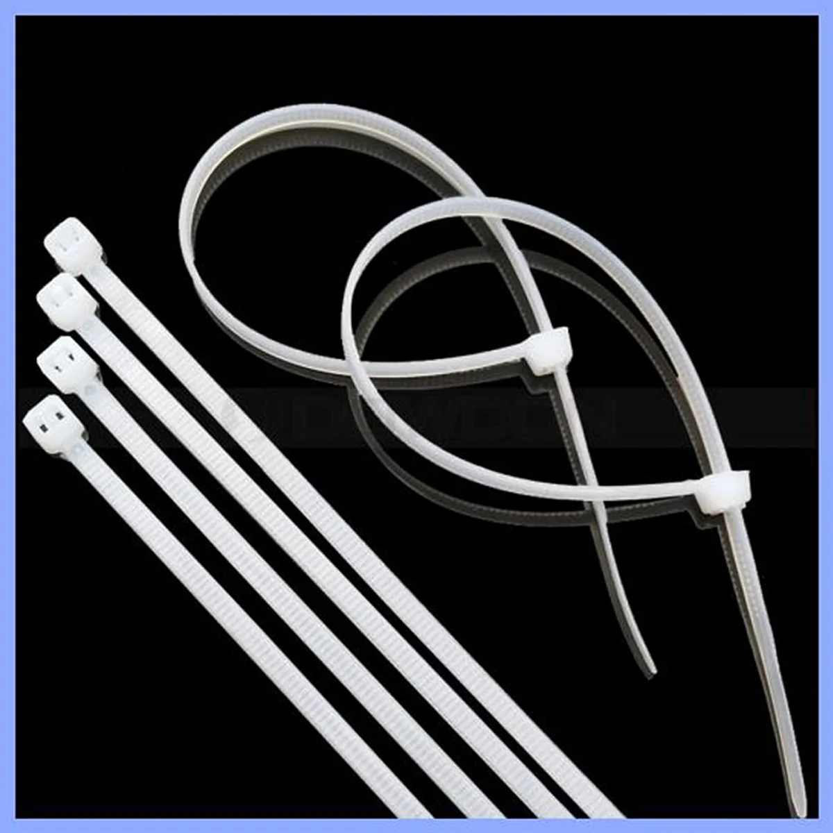 AM5893 White Self locking Nylon Cable Tie - 6 Inch (Pack of 100pcs) - Image 5