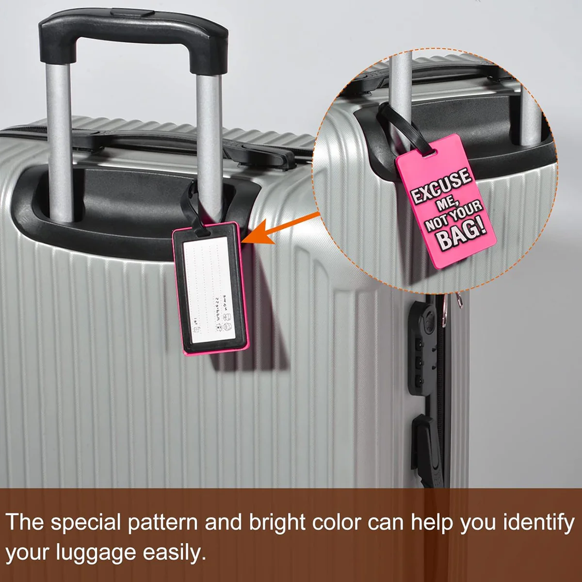 AM5900 Silicon Luggage Tag - Pack of 1 - Image 2