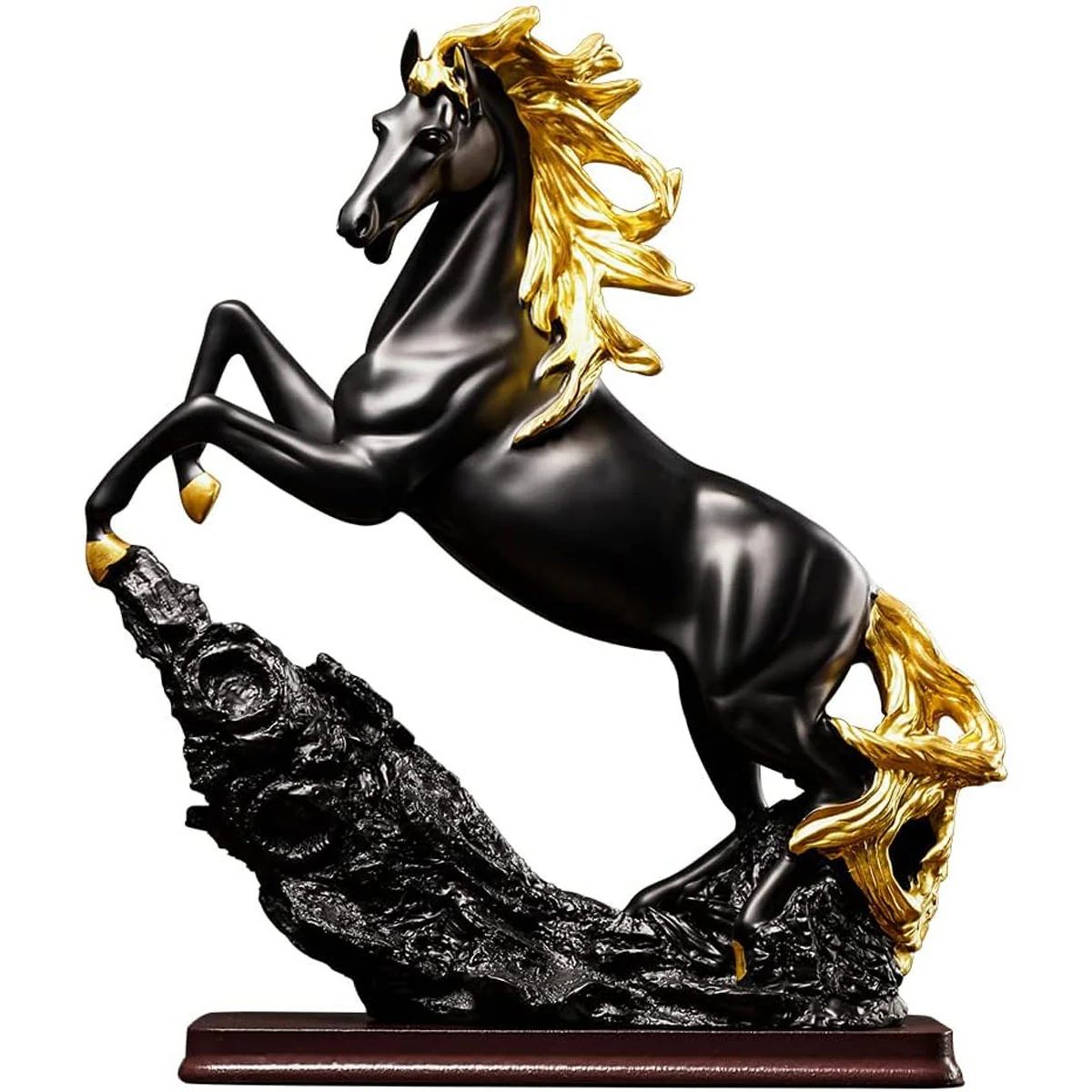 AM5933 Luxury Rearing Horse Sculpture – Decorative Showpiece for Home & Office - Image 4