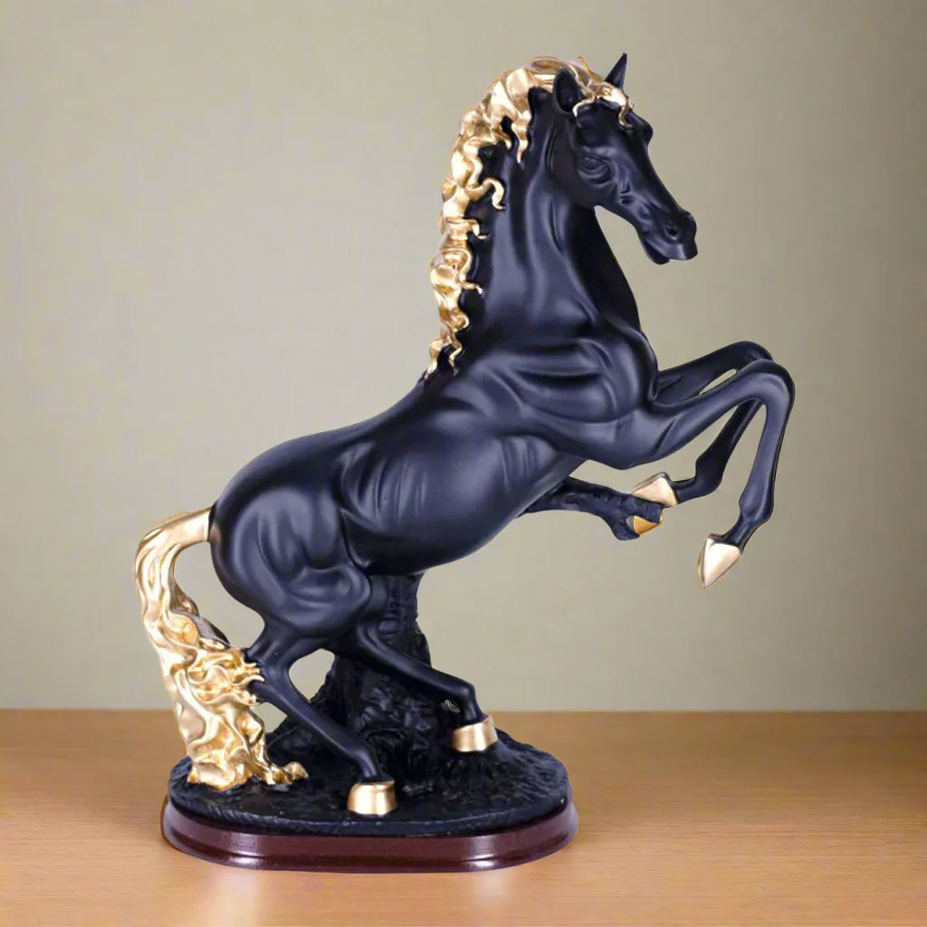 AM5934 Rearing Resin Horse Showpiece - Image 2