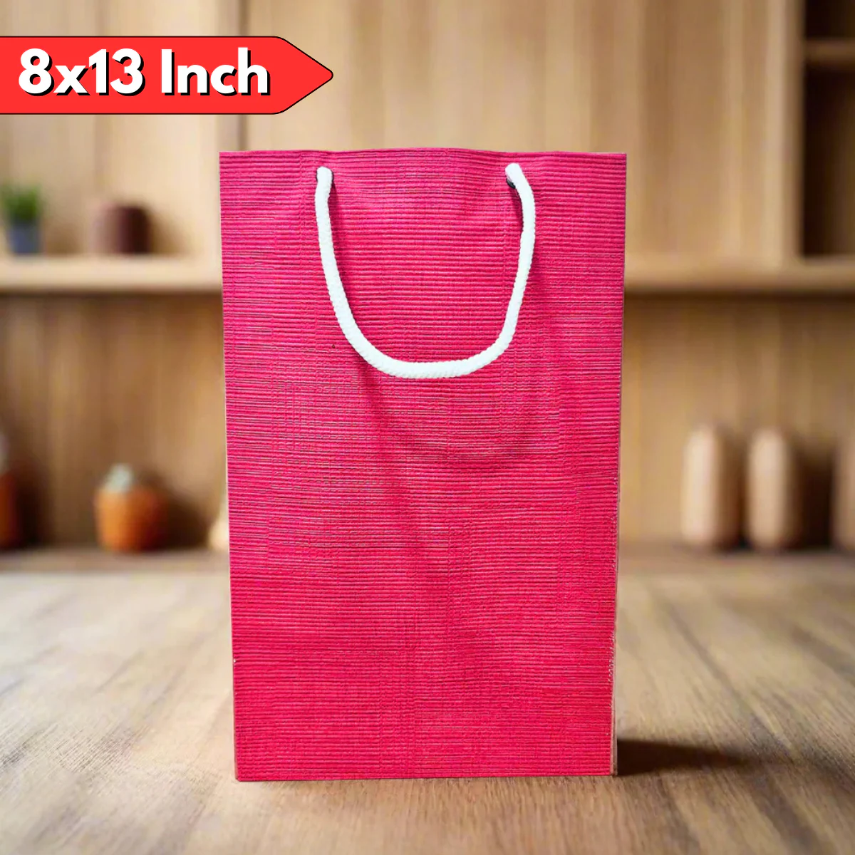 AM5950 Multi-Design Medium Paper Gift Bag with Rope Handles - Pack of 1