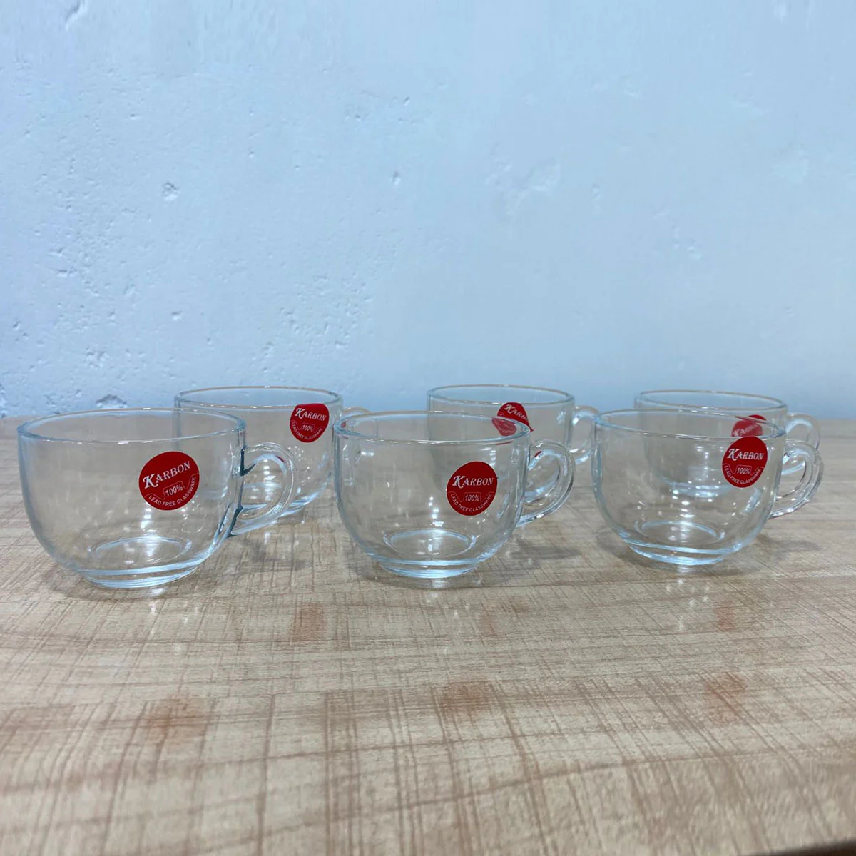 AM5976 Karbon Transparent Tea Cup Set of 6 Pcs - 150 ml - Image 4