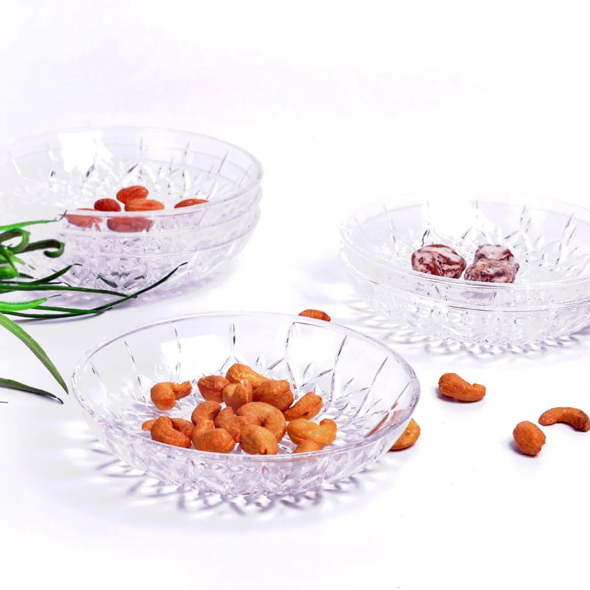 AM5977 Shine max Glass Plate (Multidesign) Set of 6pc -340ml - Image 4