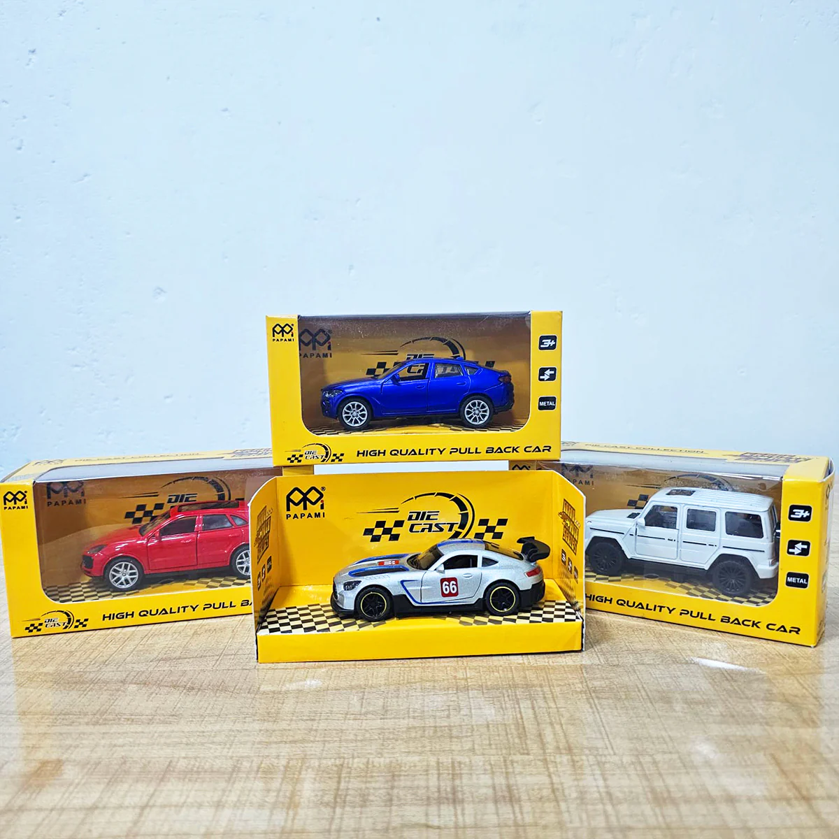 AM5994 PAPAMI Metal SUV Sports Car β Diecast Model with Openable Doors, Pullback Action, Racing Design, Durable Alloy Toy for Kids & Collectors - Image 2