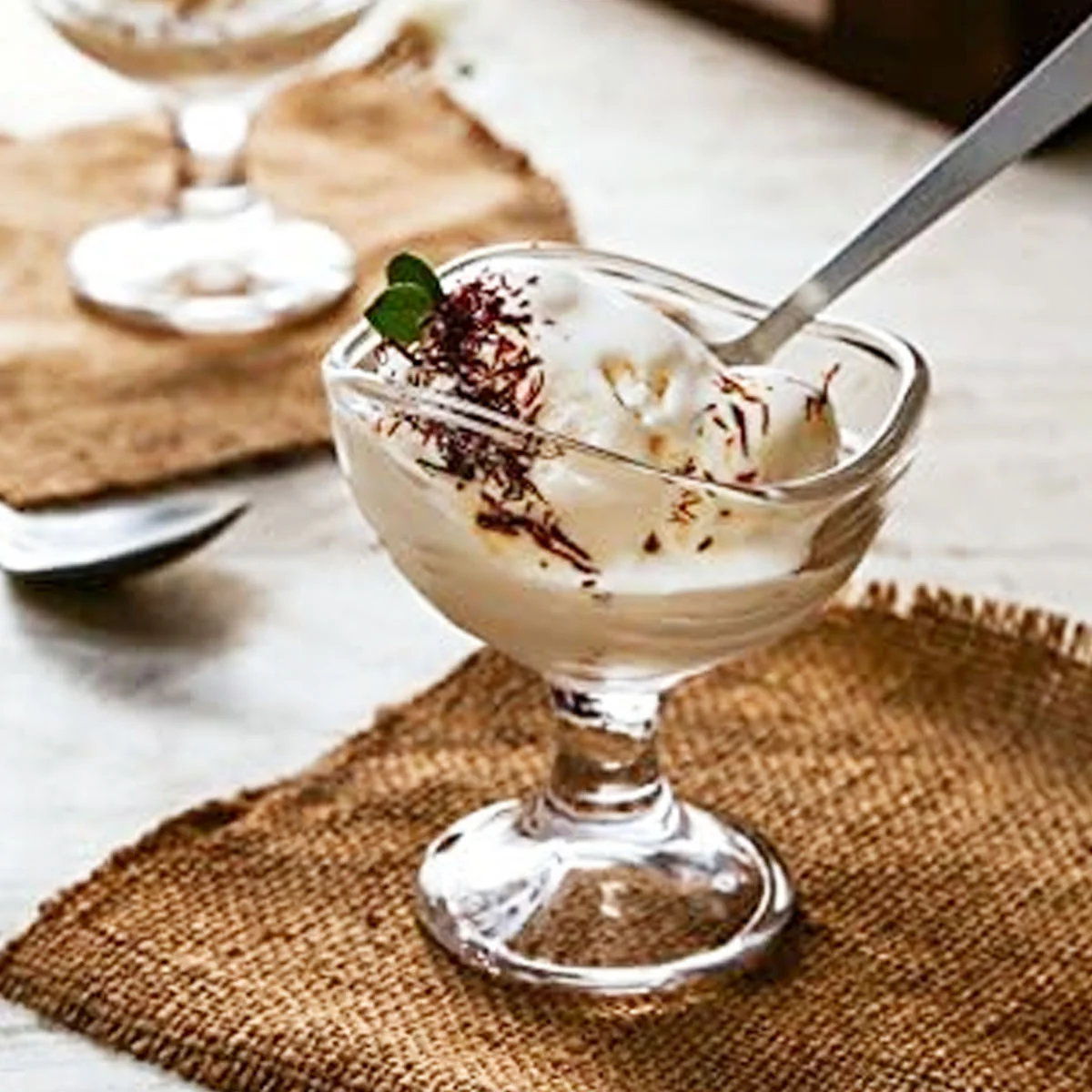 AM5995 Elegant Glass Ice Cream & Dessert Bowl 2 Pcs - Image 3