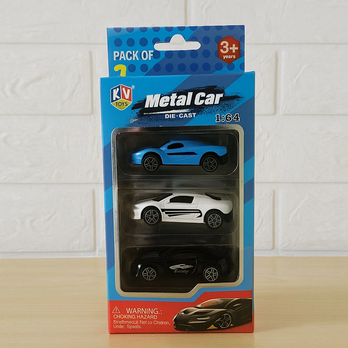 AM6045 Metal Die Cast Mini Racers Cars - 3pcs Toy Vehicles Play Set - Image 2