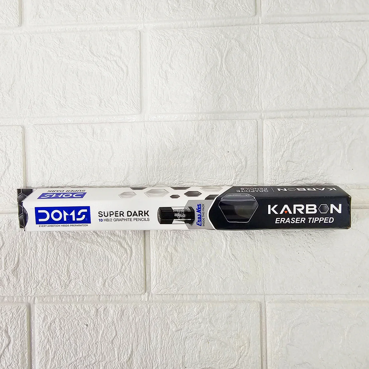 AM6064 DOMS Karbon Eraser Tipped Super Dark Pencil Pack of 1 (10 Pencils) - Image 8