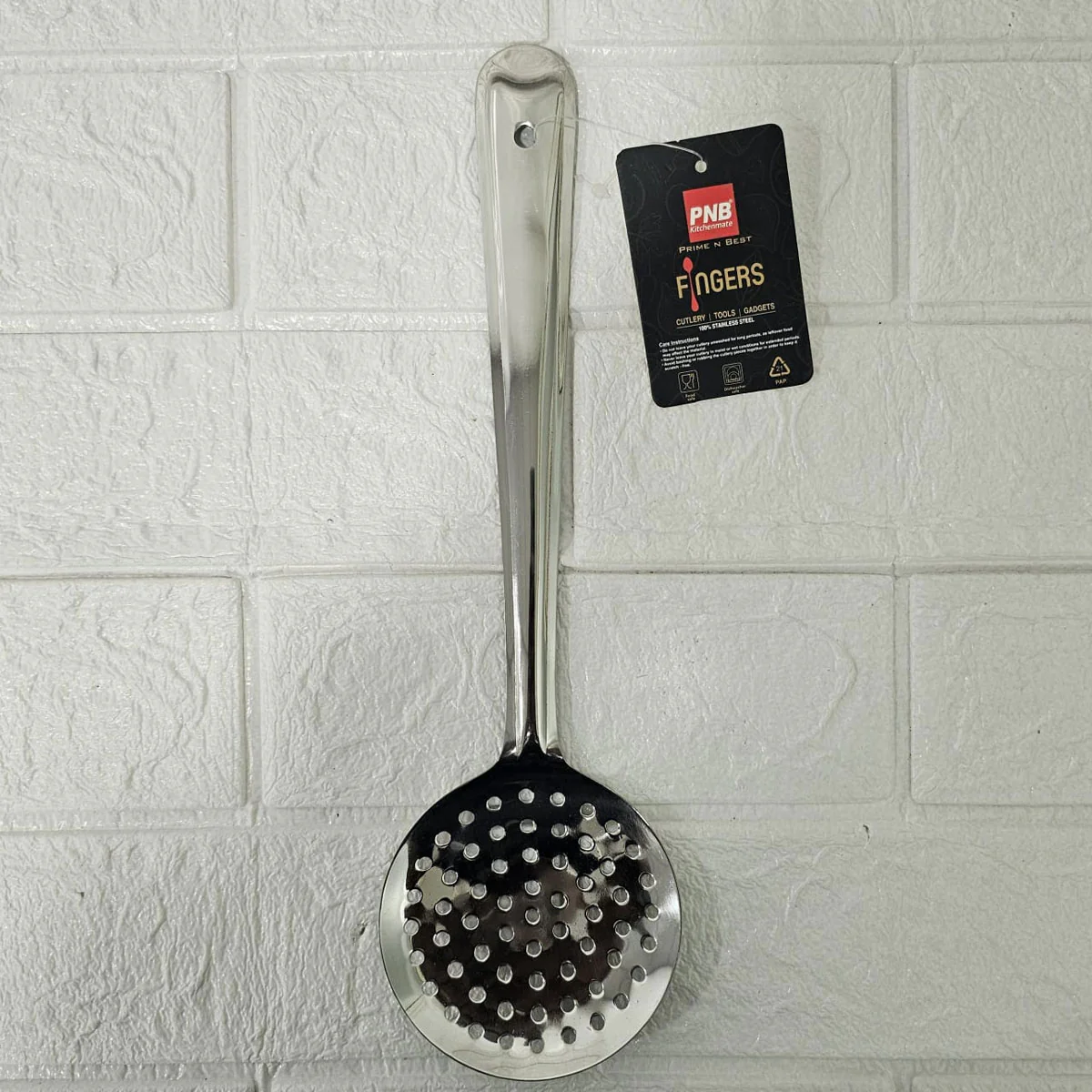 AM6108 PNB Stainless Steel Cooking/Frying Strainer Jhara -SLOTTED SKIMMER Leo 4 - Image 3