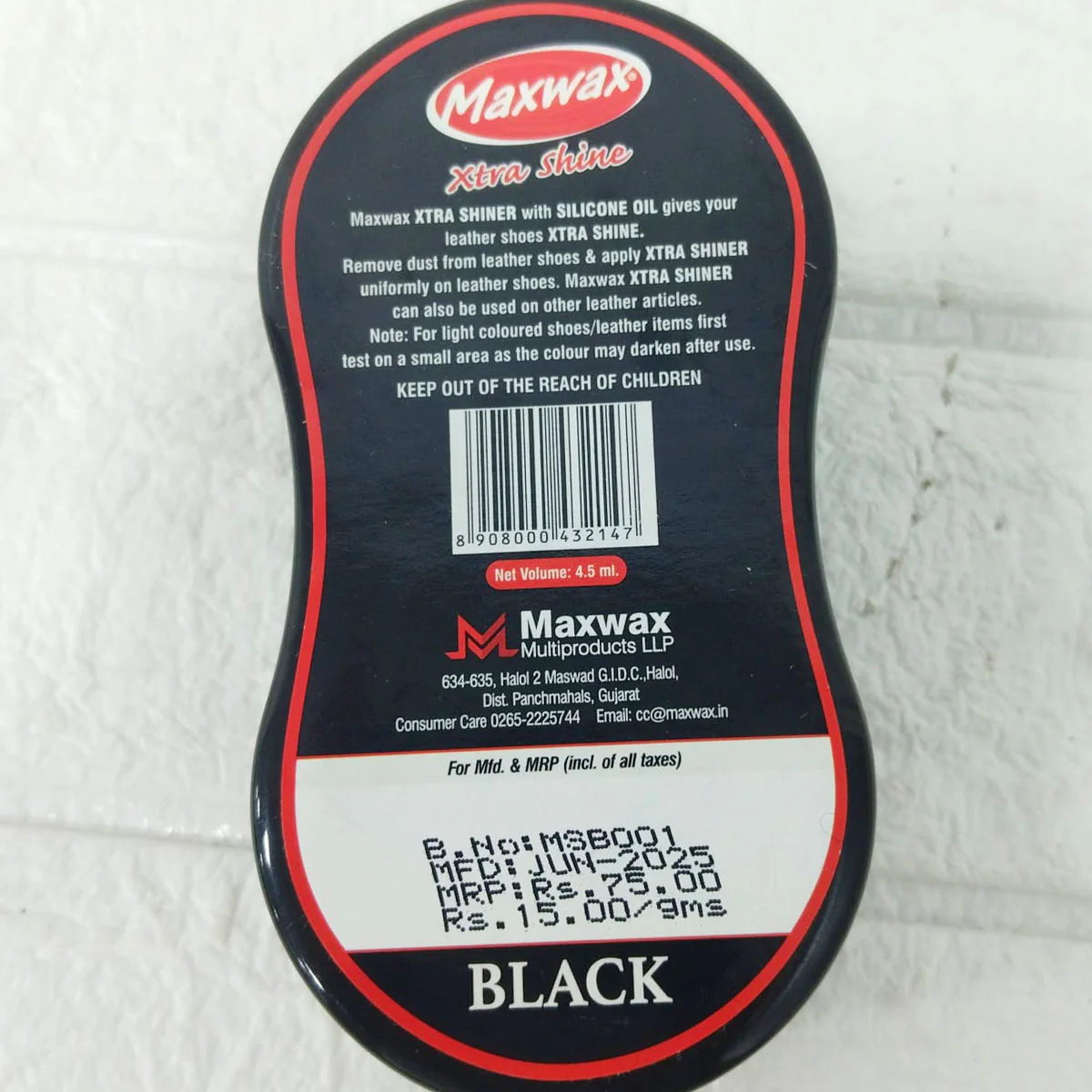AM6145 Maxwax Shoe Xtra Shiner – Black Silicone - Image 3