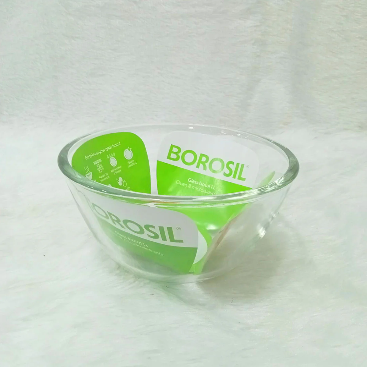 AM6206 Borosil Oven & Microwave Safe Glass Bowl - 1 Ltr - Image 2