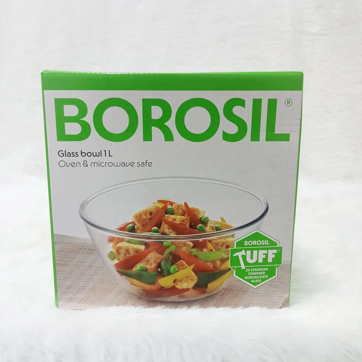AM6206 Borosil Oven & Microwave Safe Glass Bowl - 1 Ltr - Image 4